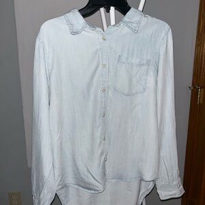 Thread & Supply Light Gray Button-Up Shirt
